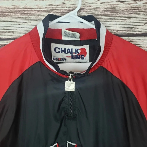 Chalk Line Vtg 90s Chicago Bulls Lg Windbreaker - Picture 3 of 12
